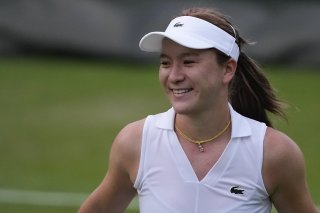 Lulu Sun réalise un magnifique parcours à Wimbledon. KEYSTONE/AP/Mosa'ab Elshamy